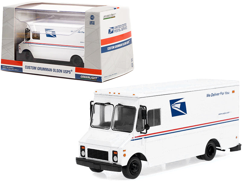 Grumman Olson USPS White Diecast Model Delivery Truck