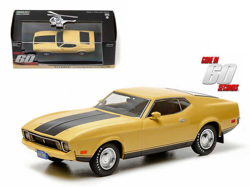 1973 Ford Mustang Mach Yellow Diecast Model Car