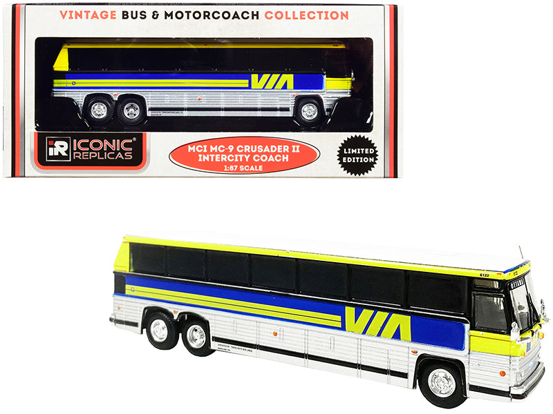 1980 MCI MC-9 Yellow Diecast Model Bus