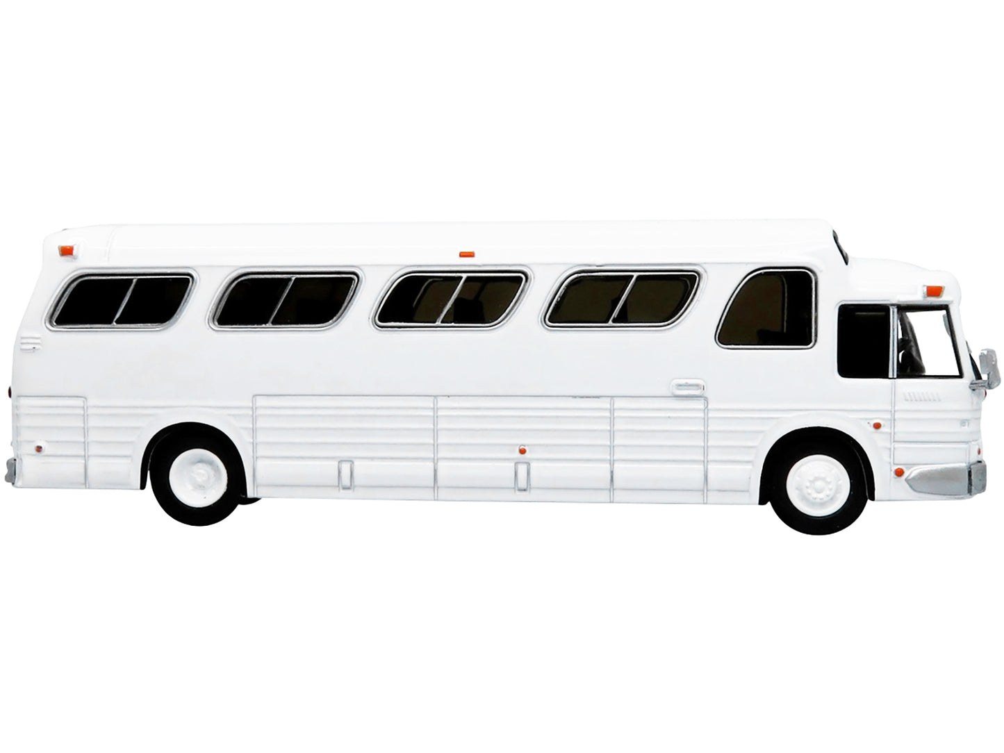 1966 GM PD4107 Buffalo White Diecast Model Bus