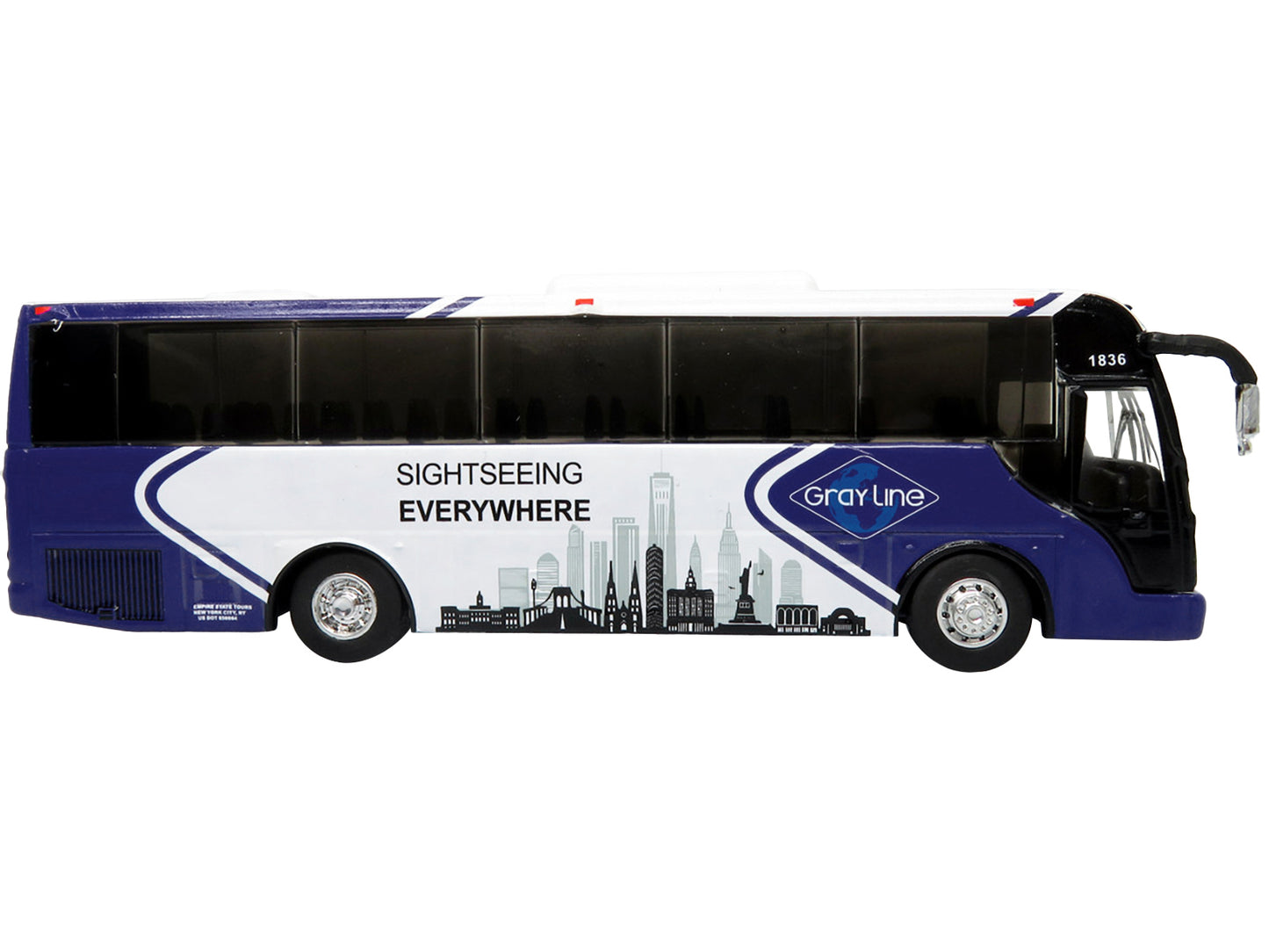 TEMSA TS 35E Bus Gray Diecast Model Bus