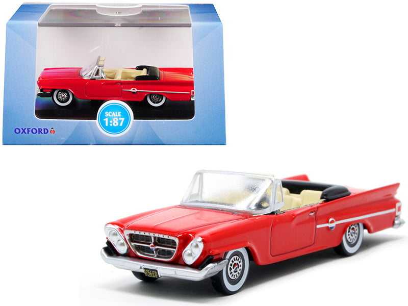 1961 Chrysler 300 Convertible Red Diecast Model Car
