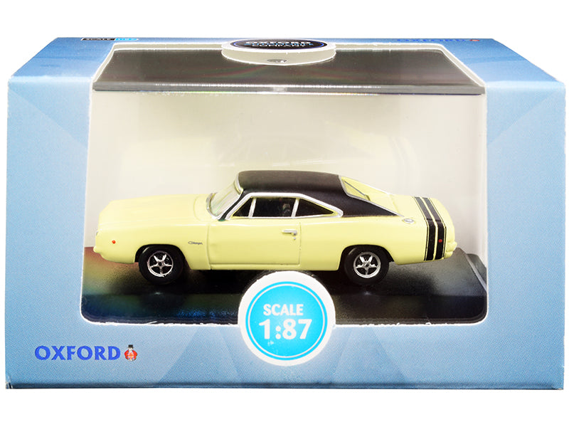 1968 Dodge Charger Light Yellow Diecast Model Car