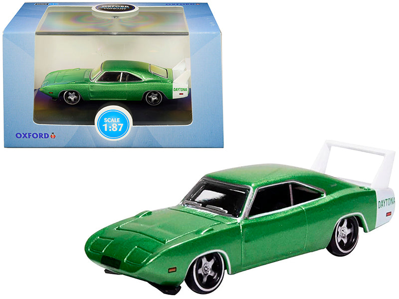 1969 Dodge Charger Daytona Green Diecast Model Car