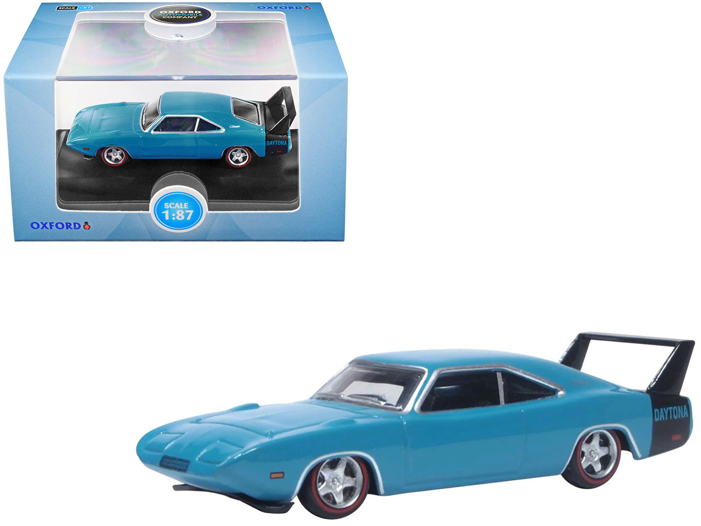 1969 Dodge Charger Daytona Blue Diecast Model Car