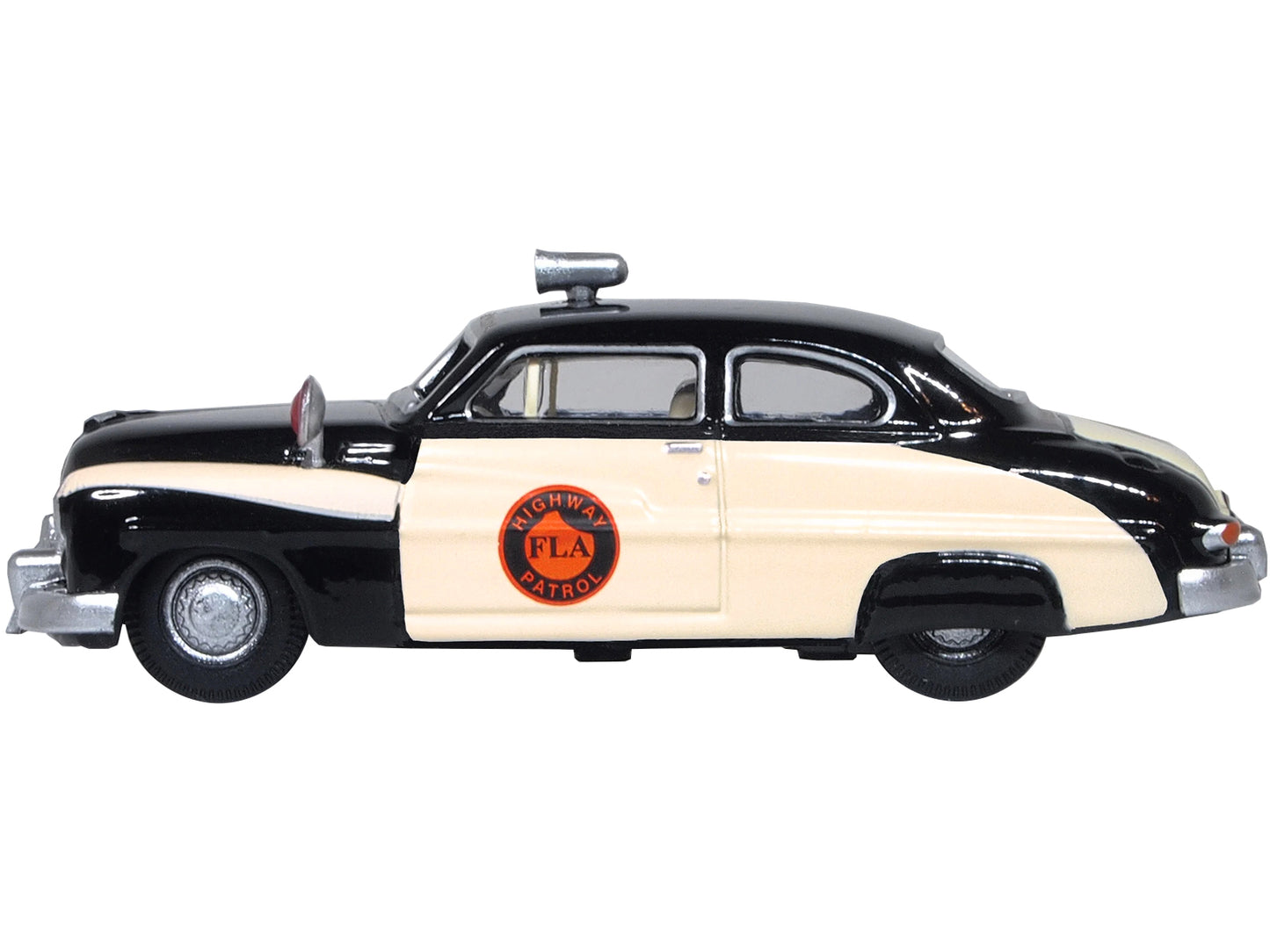 1949 Mercury Monarch Police Black & White Diecast Model Car