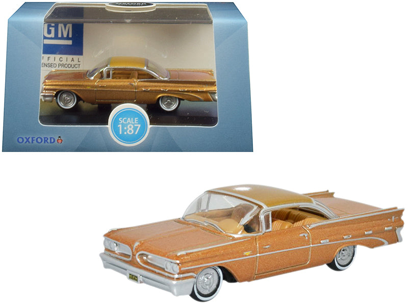 1959 Pontiac Bonneville Coupe Copper Diecast Model Car