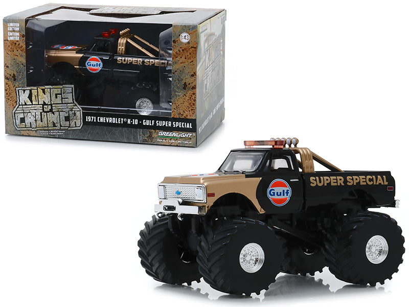 1971 Chevrolet K-10 Black Diecast Model Monster Truck