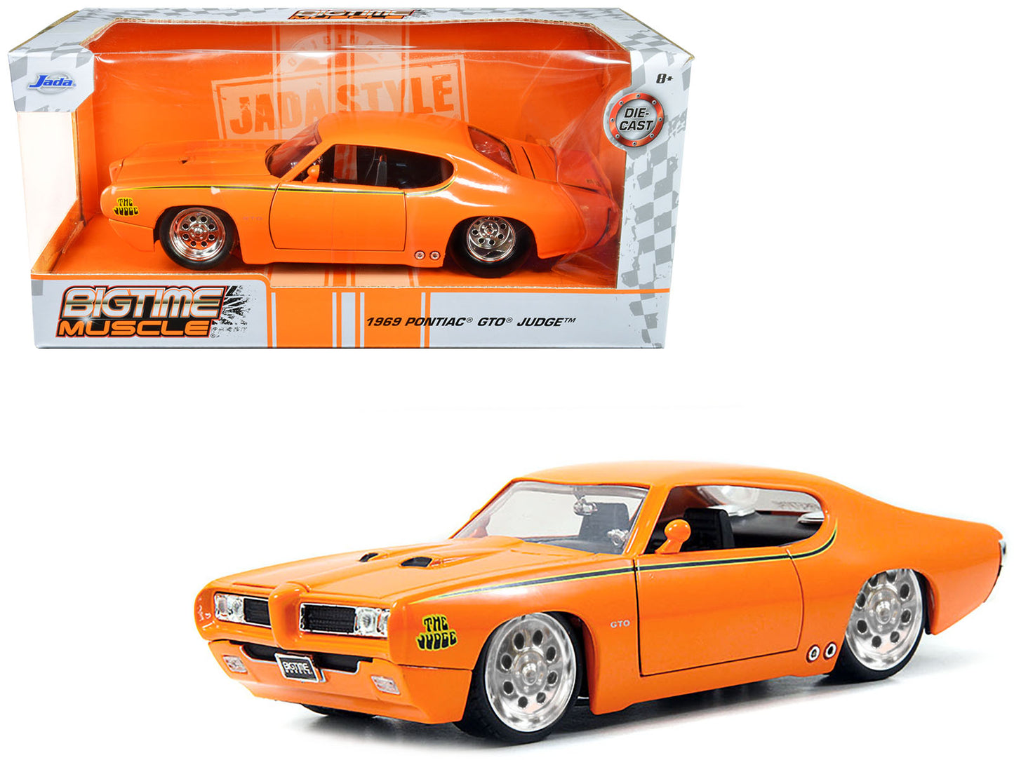 1969 Pontiac GTO Judge Orange Diecast Model Car