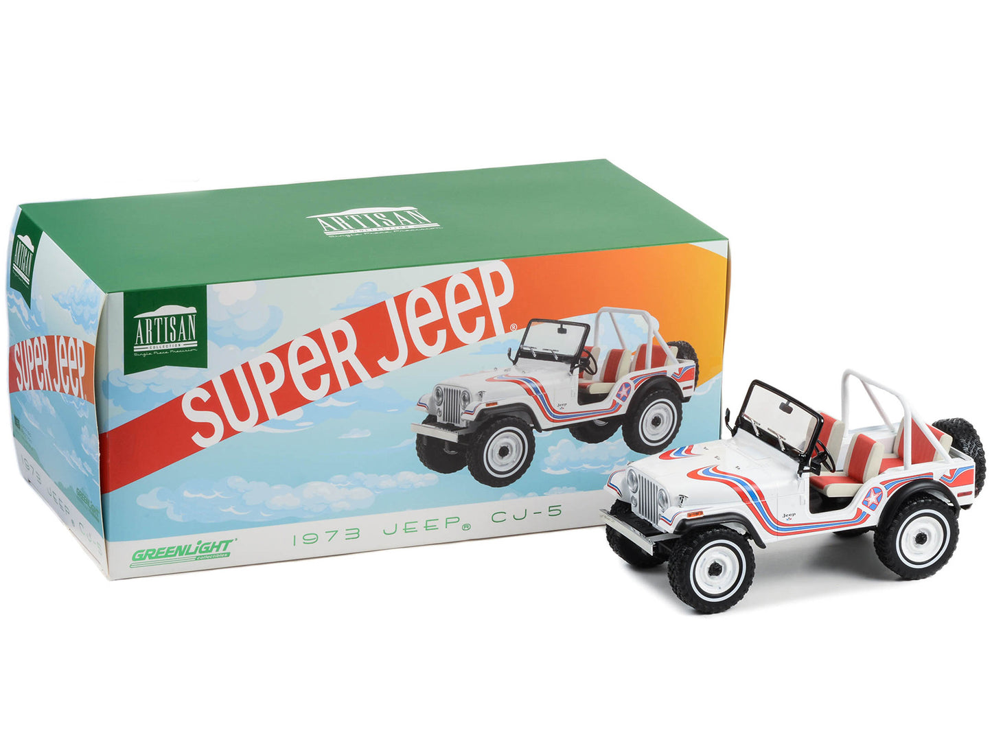 1973 Jeep CJ-5 Red Diecast Model Car