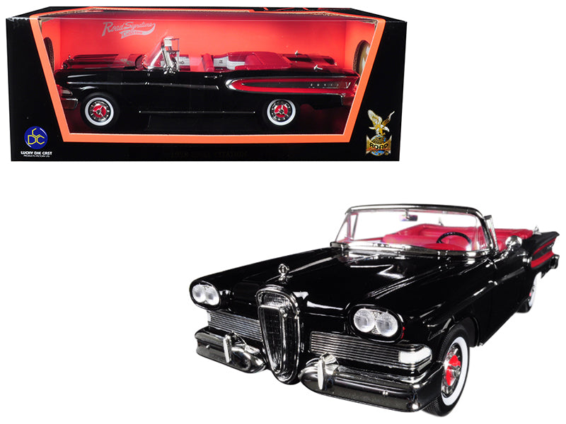 1958 Edsel Citation Convertible Black Diecast Model Car