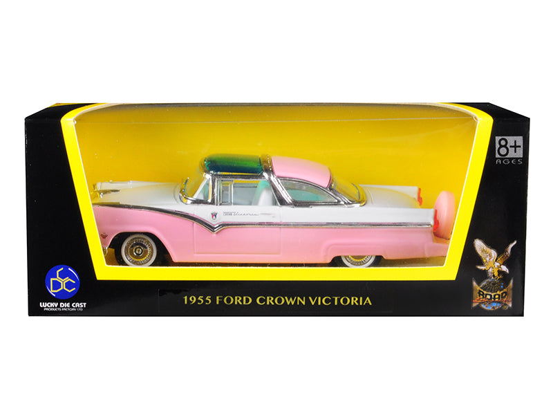 1955 Ford Crown Victoria Pink Diecast Model Car