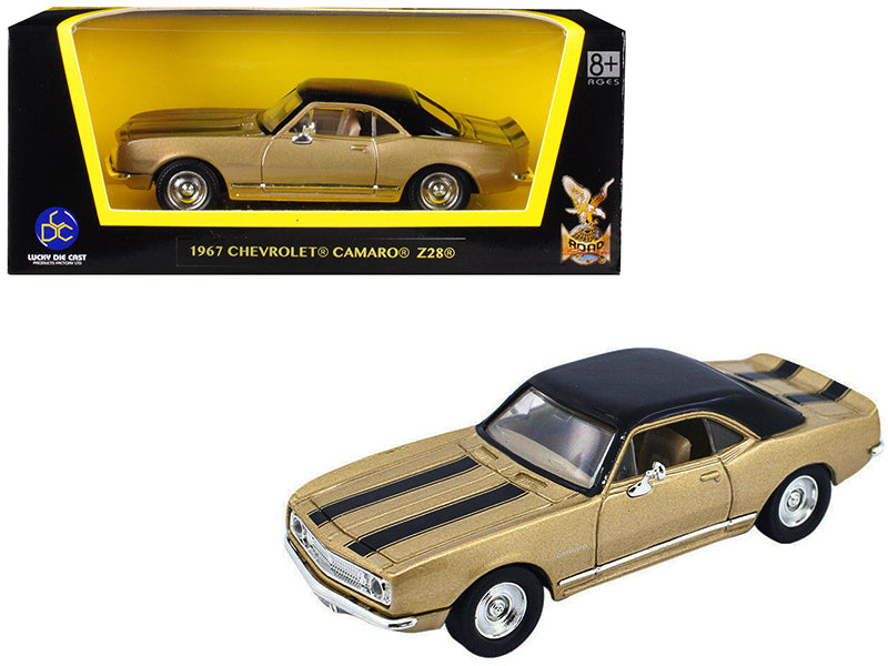 1967 Chevrolet Camaro Z Gold Diecast Model Car