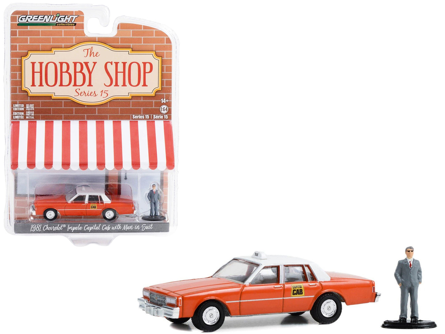 1981 Chevrolet Impala Capitol Orange Diecast Model Car