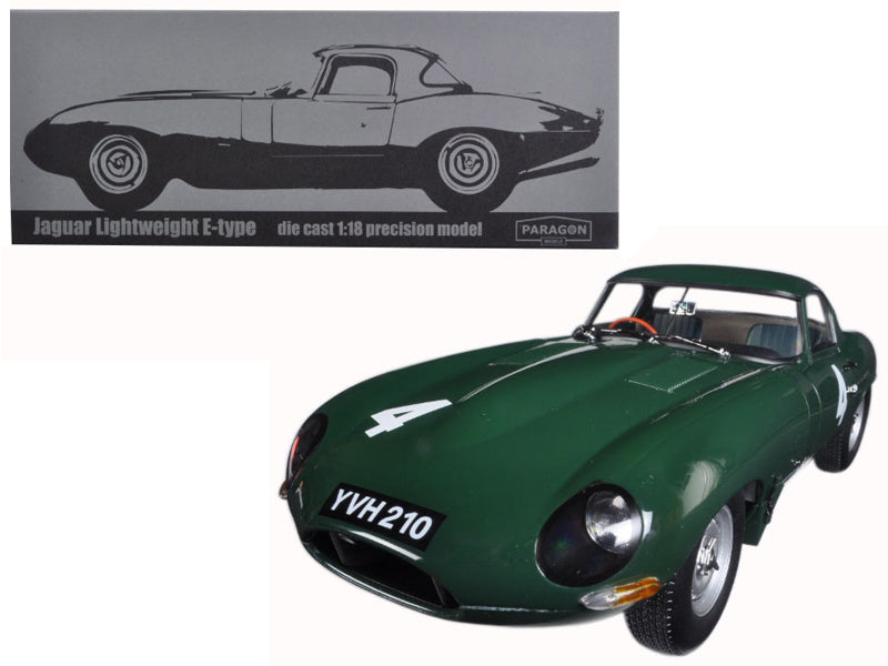 Jaguar Lightweight E-Type Green Diecast Model Car