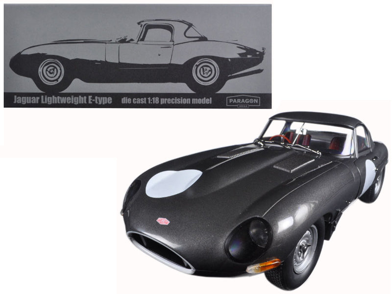 Jaguar Lightweight E-Type Gray Diecast Model Car