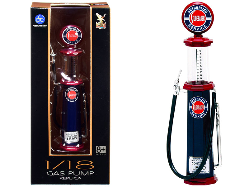 Studebaker Vintage Cylinder Diecast Model Gas Pump