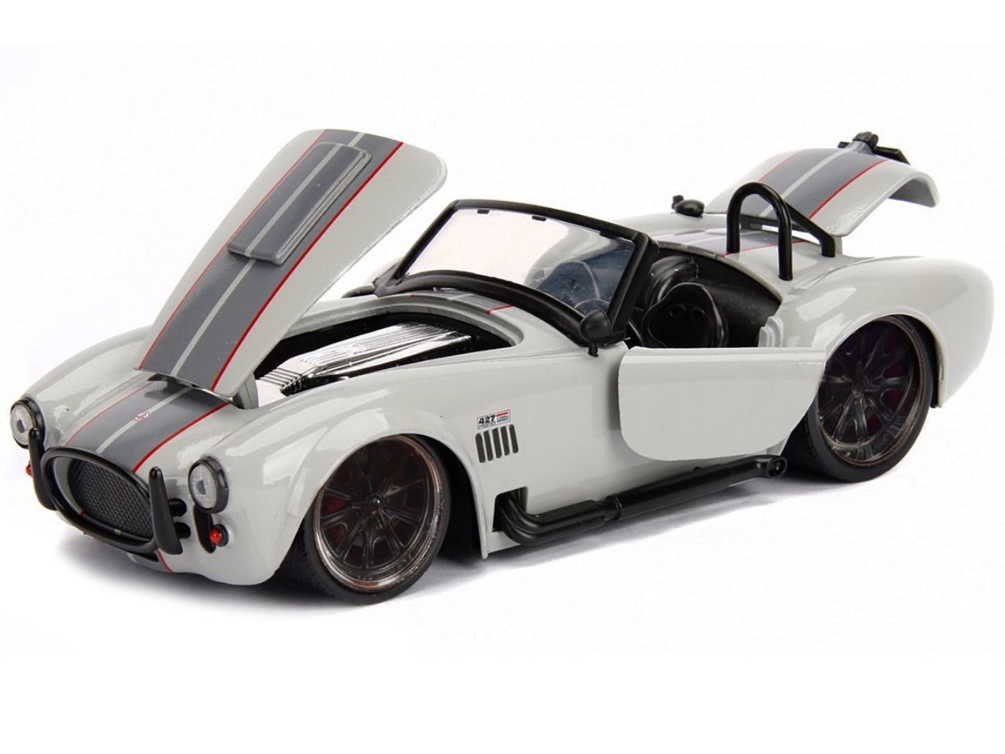 1965 Shelby Cobra 427 Gray Diecast Model Car