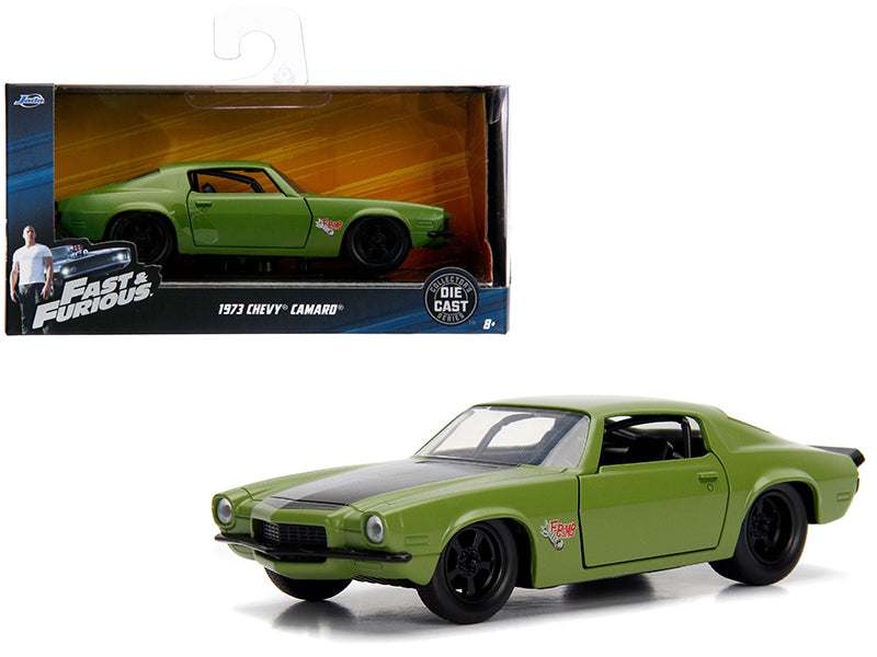 Dom's 1973 Chevrolet Camaro Green Diecast Model Car