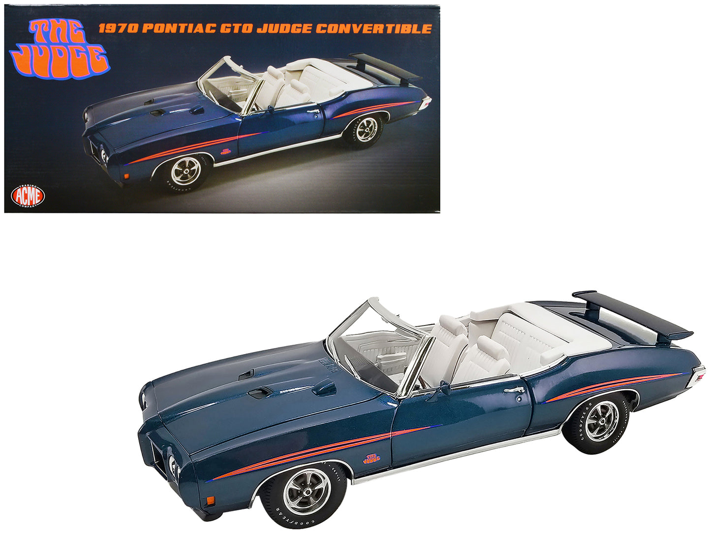 1970 Pontiac GTO Judge Blue Diecast Model Car