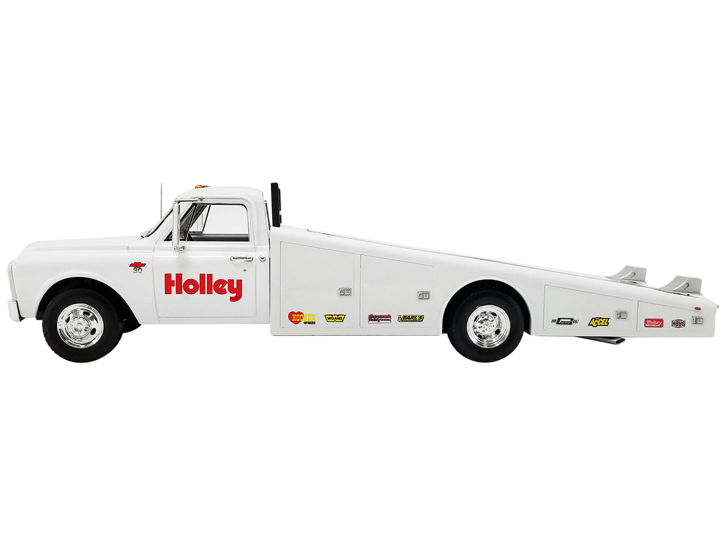 1967 Chevrolet C-30 White Diecast Model Ramp Truck