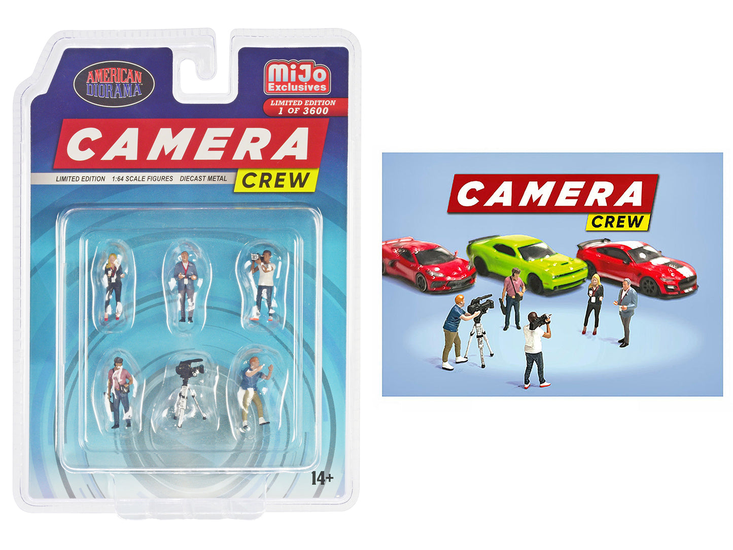 Camera Crew Diecast Model Camera Crew Figure