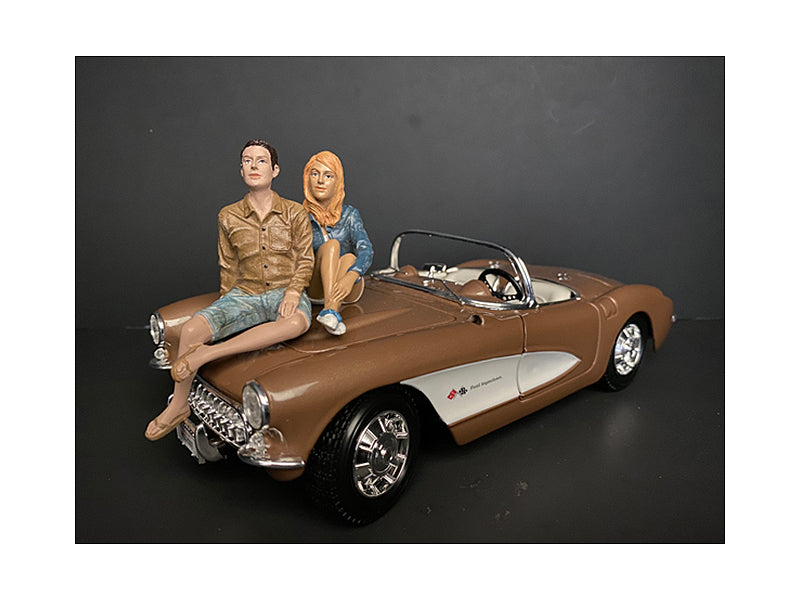 Seated Couple Release III Model Sitting Couple Figures