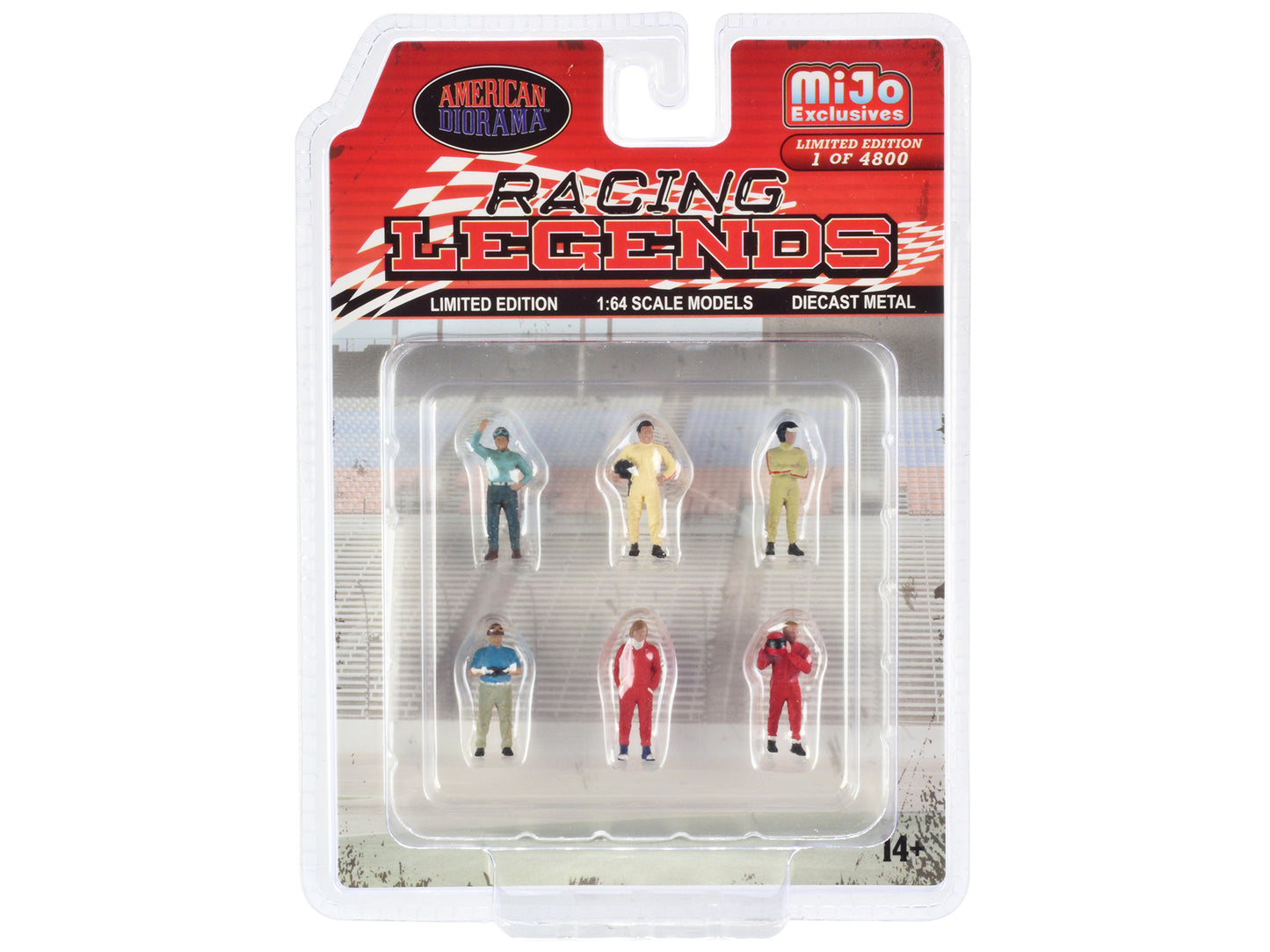 Racing Legends Diecast Model Race Car Driver Figure