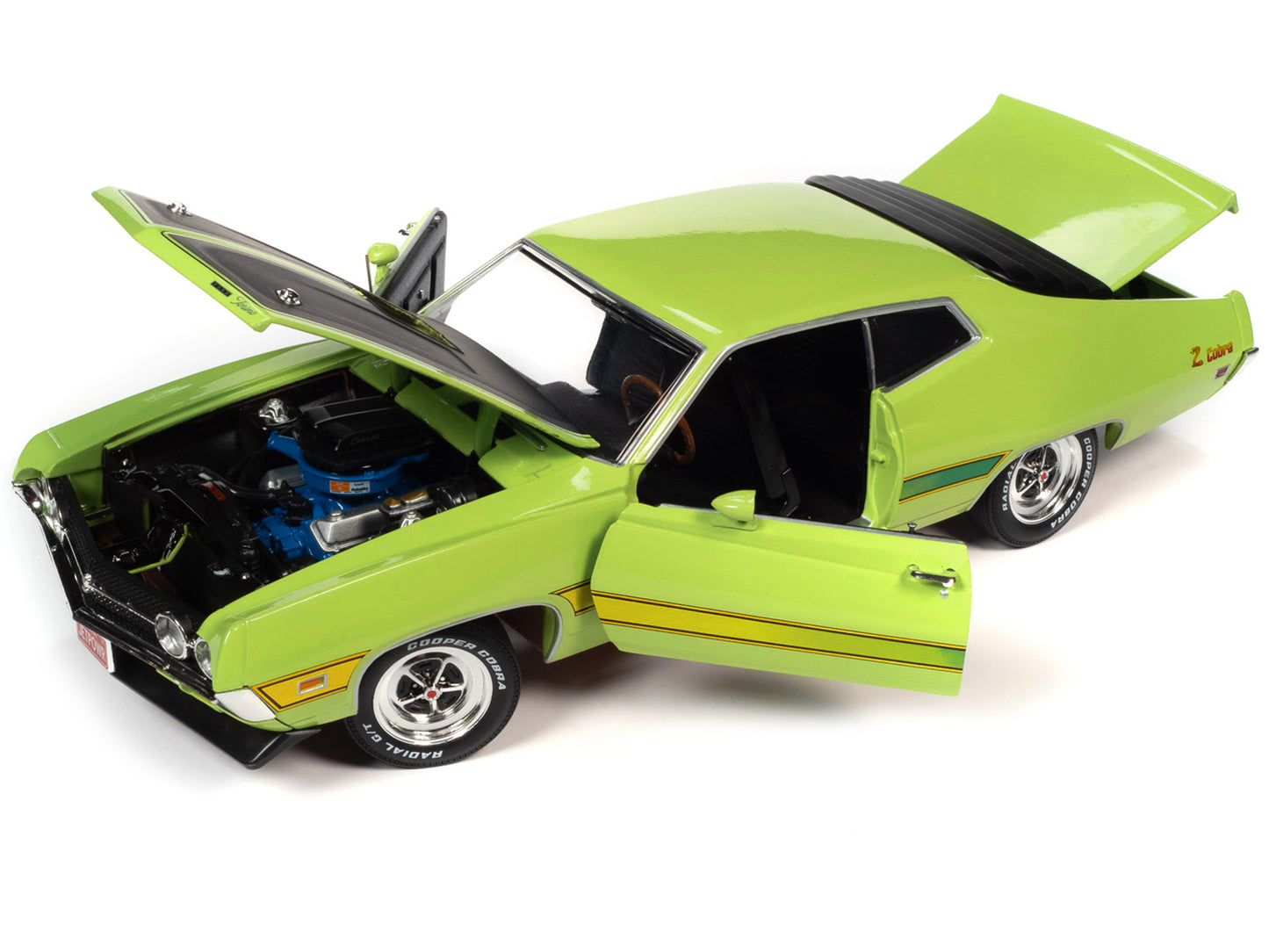 1971 Ford Torino Cobra Green Diecast Model Car