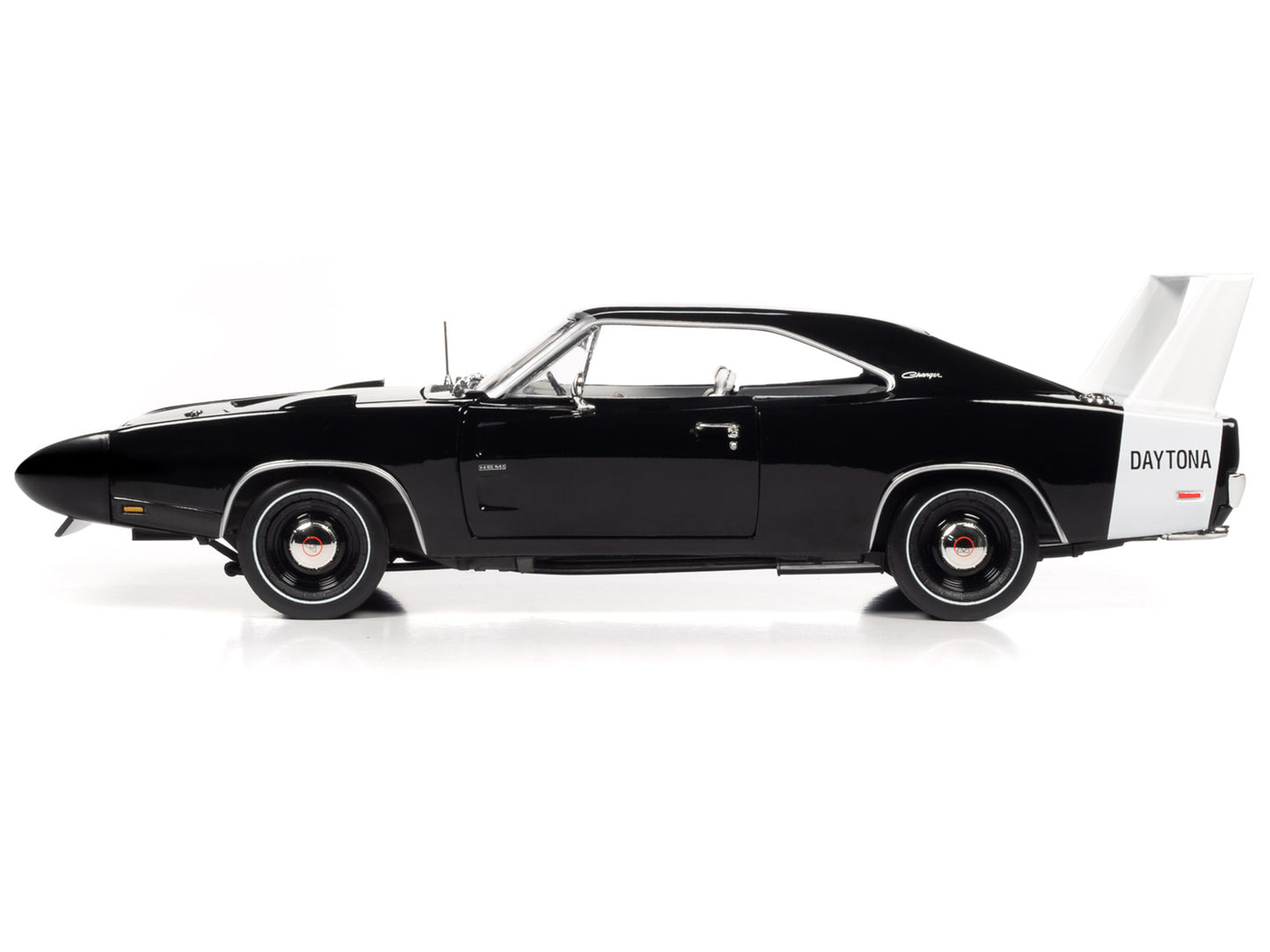 1969 Dodge Charger Daytona Black Diecast Model Car