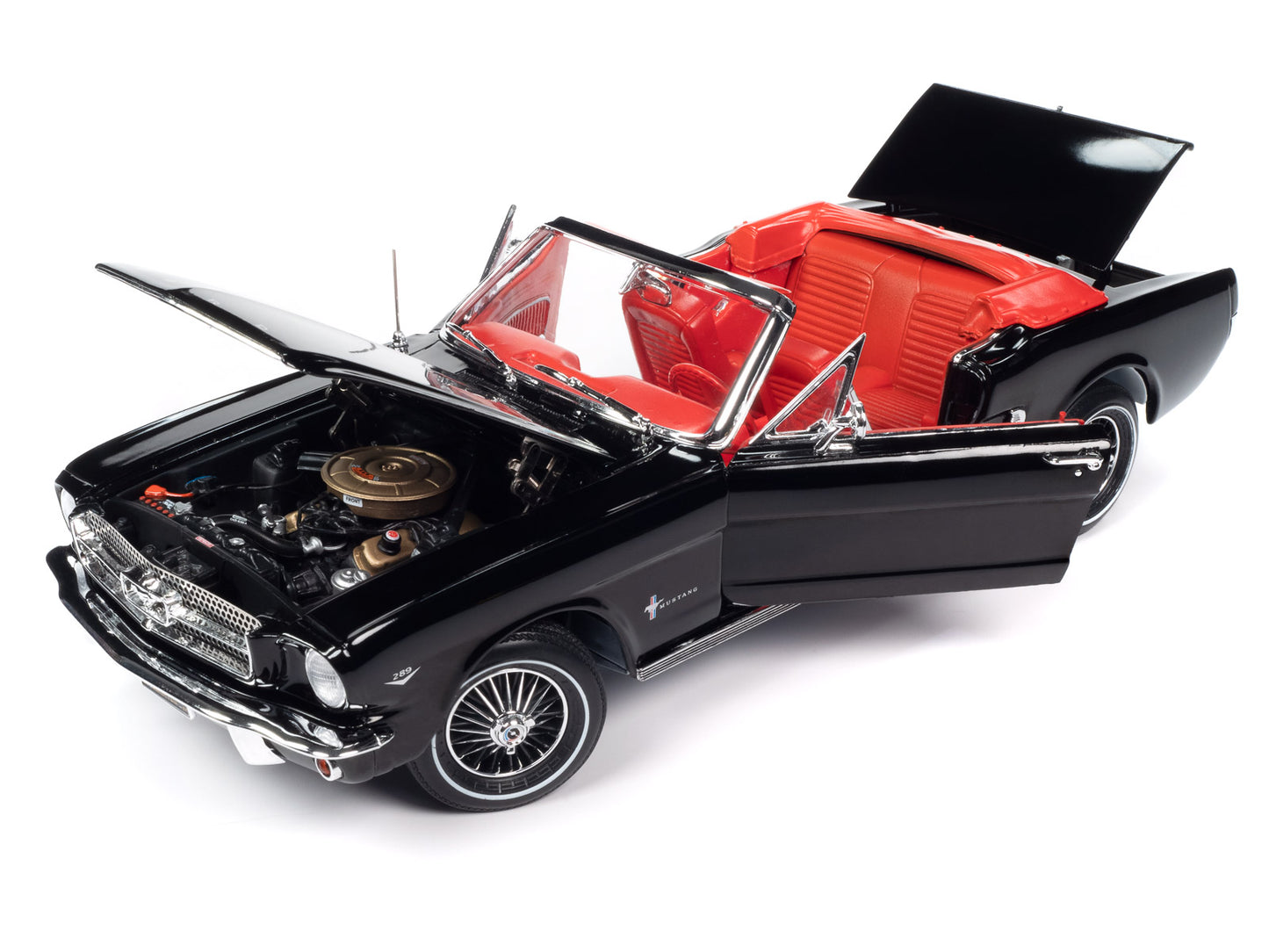 1964 1/2 Ford Mustang Black Diecast Model Car