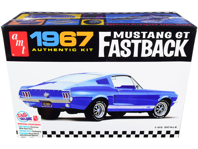 1967 Ford Mustang GT Plastic Model Model Kit to Build