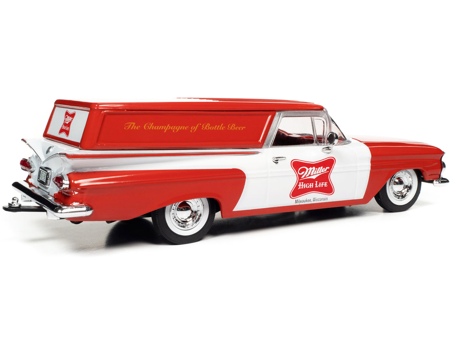 1959 Chevrolet Sedan Delivery Red Diecast Model Car