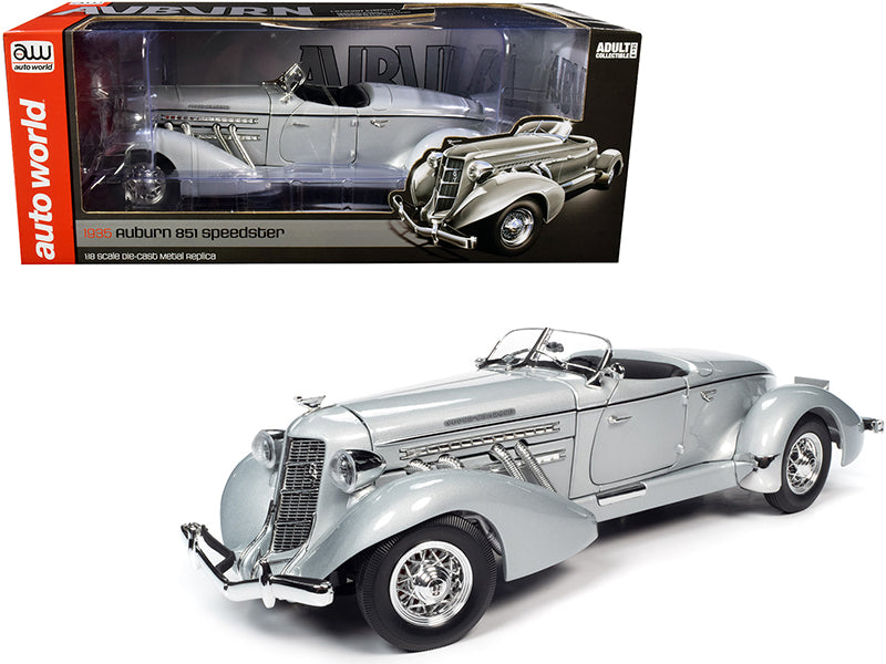 1935 Auburn 851 Speedster Gray Diecast Model Car