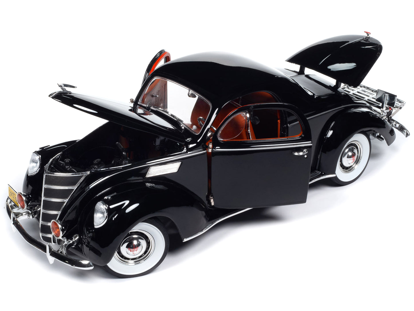 1937 Lincoln Zephyr Black Diecast Model Car