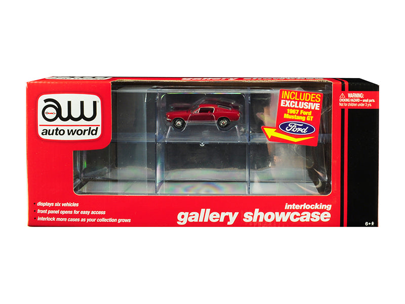 6 Car interlocking Acrylic Model Display Case
