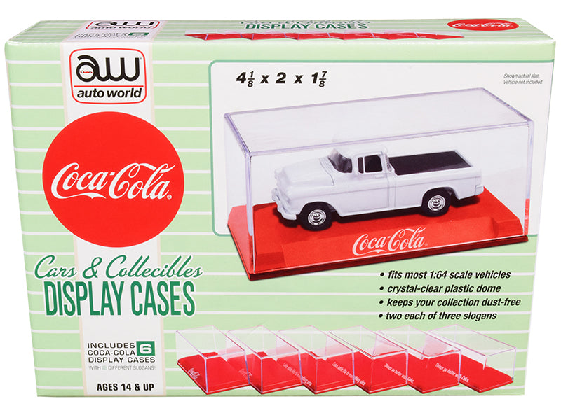 6 Collectible Acrylic Display Red Model Display Case Coca-Cola