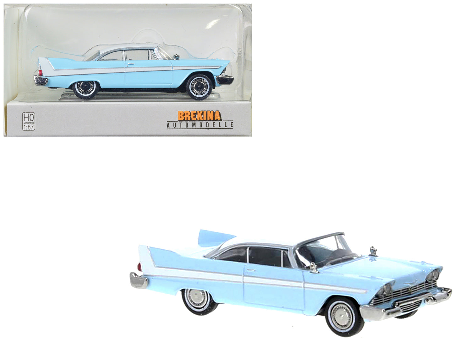 1958 Plymouth Fury Light Blue Model Car