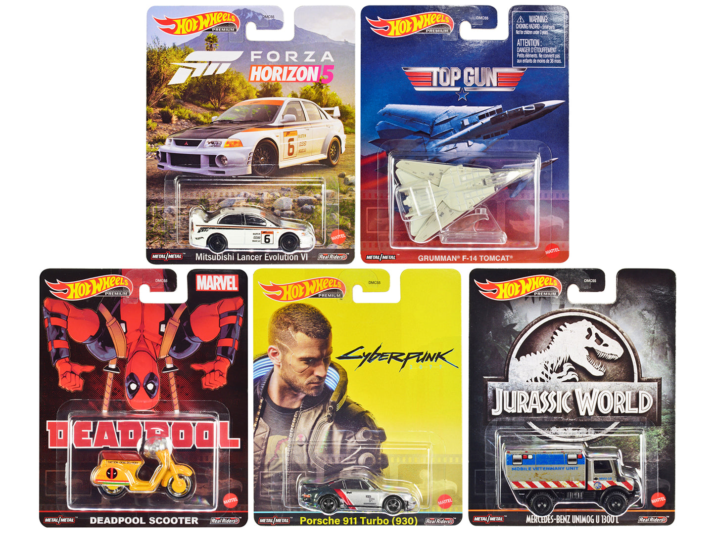Brand new diecast car models of Retro Entertainment 2022 K Case 5 piece Set die cast model cars by Hot Wheels.
Brand new boxes.
Real rubbe