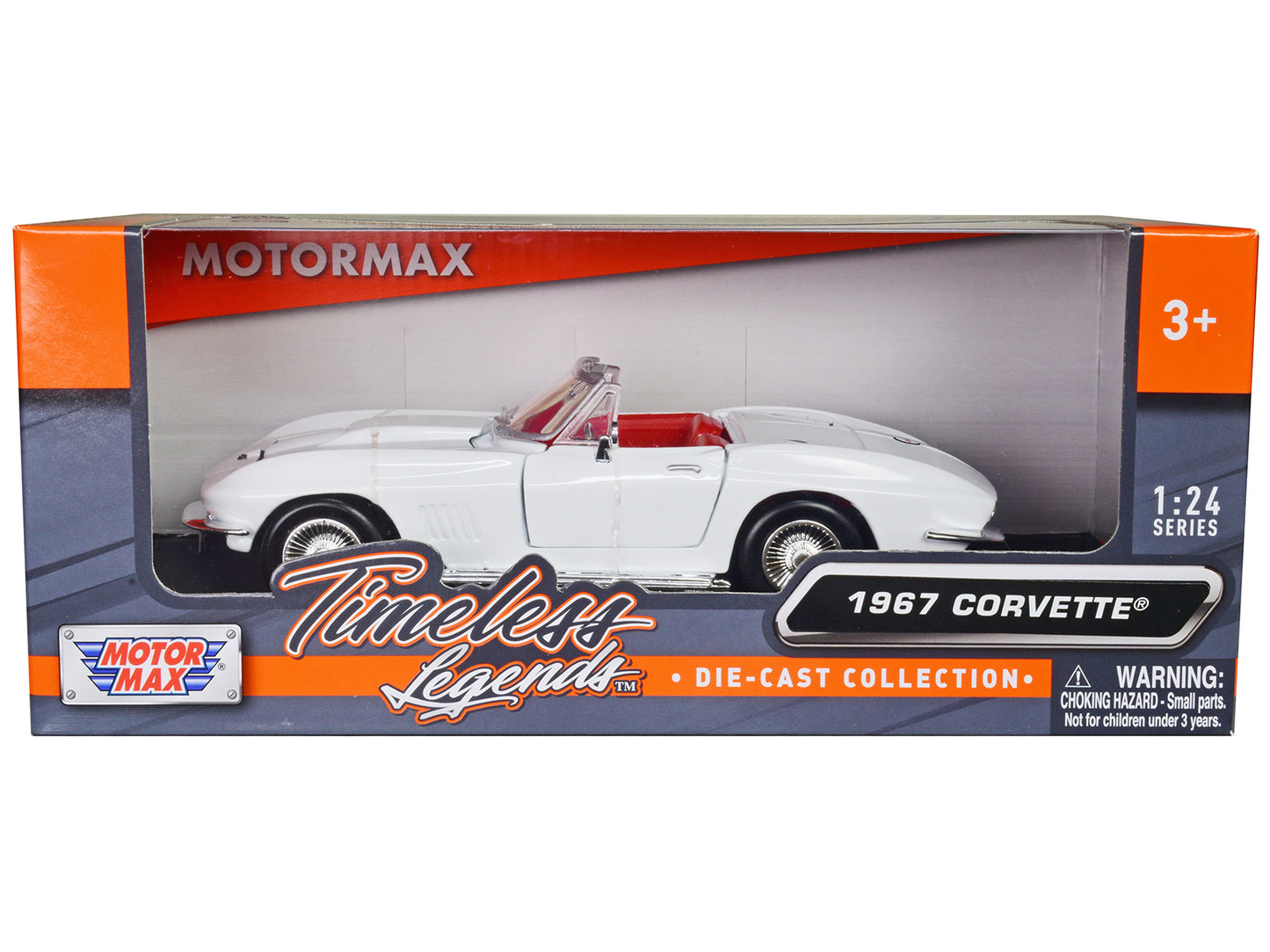 1967 Chevrolet Corvette C2 White Diecast Model Car