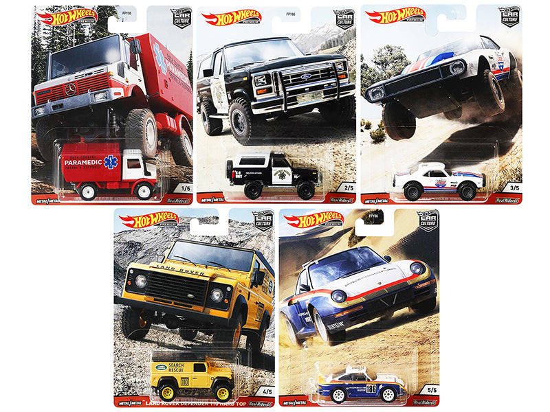 Wild Terrain 5 piece Diecast Model Car/Truck Set