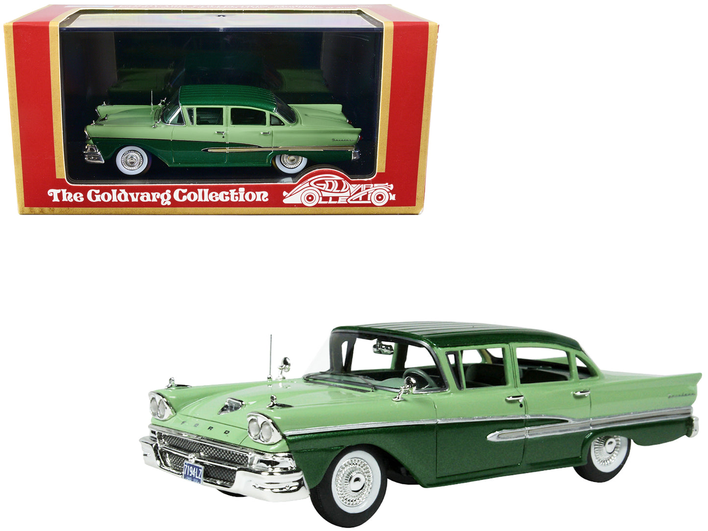 1958 Ford Fairlane 4 Green Model Car