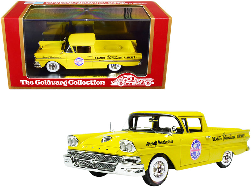 1958 Ford Ranchero Aircraft Yellow Model Car
