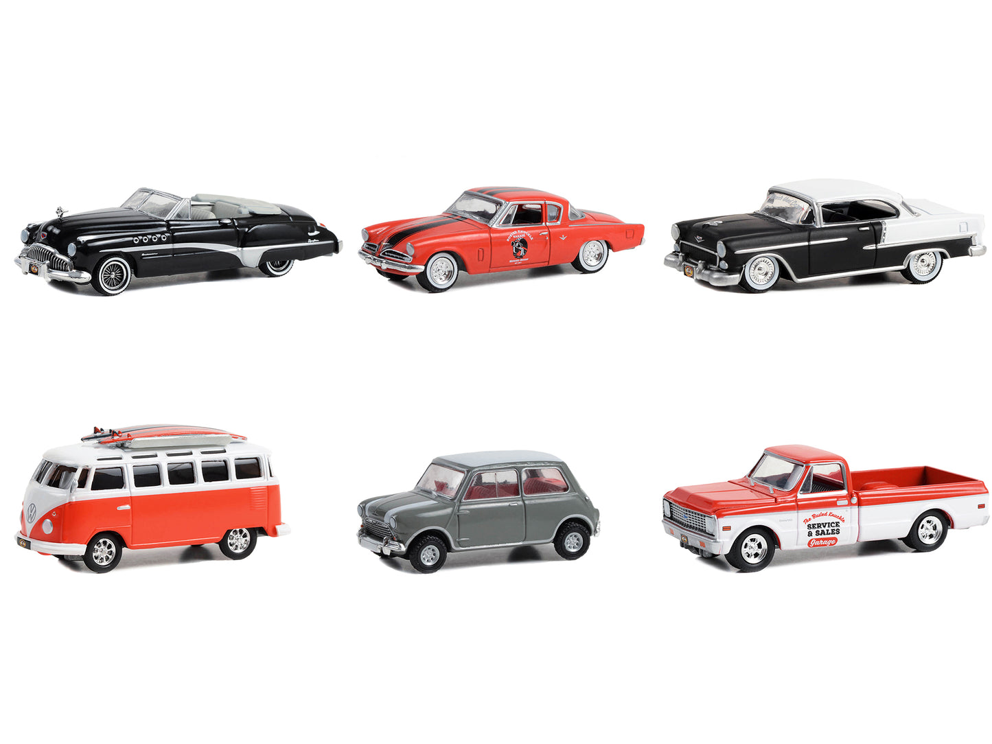 Busted Knuckle Diecast Model Car/Truck Set