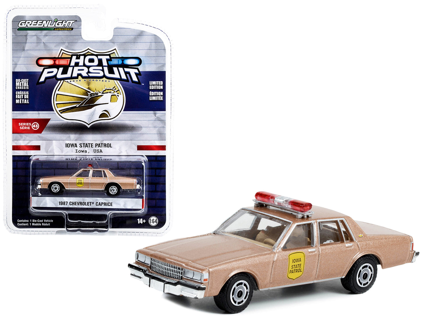 1987 Chevrolet Caprice Beige Diecast Model Car