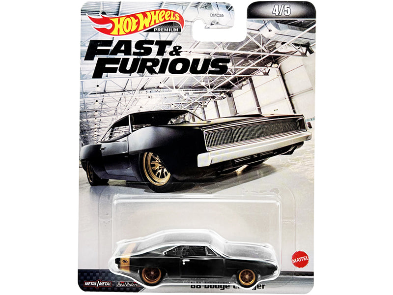1968 Dodge Charger Black Diecast Model Car