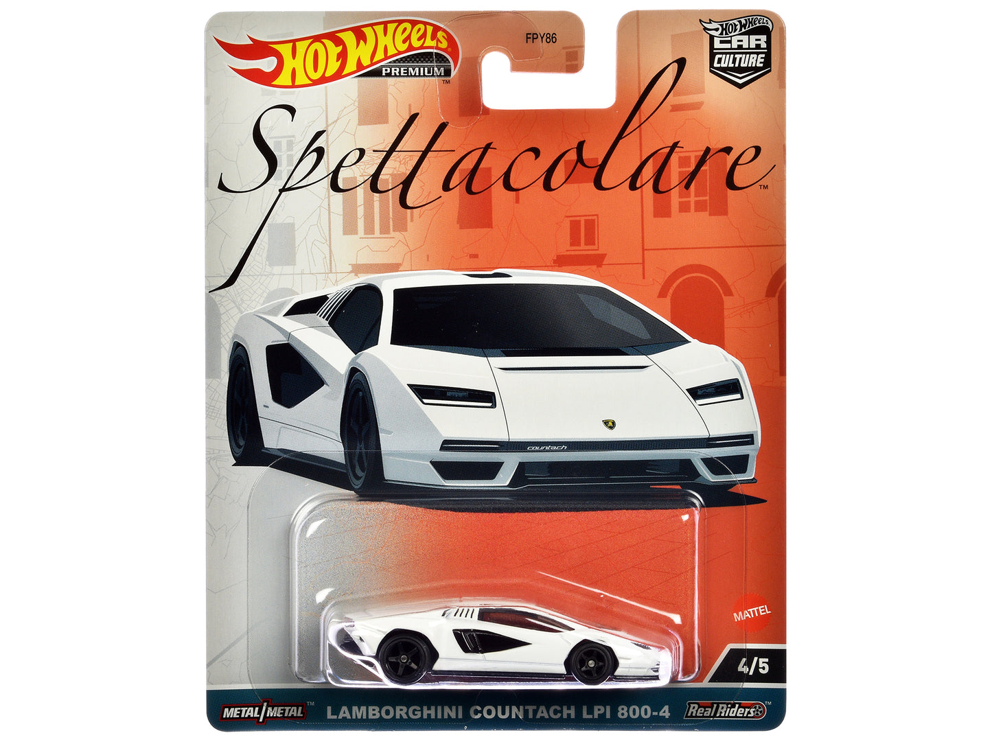Lamborghini Countach LPI 800 White Diecast Model Car