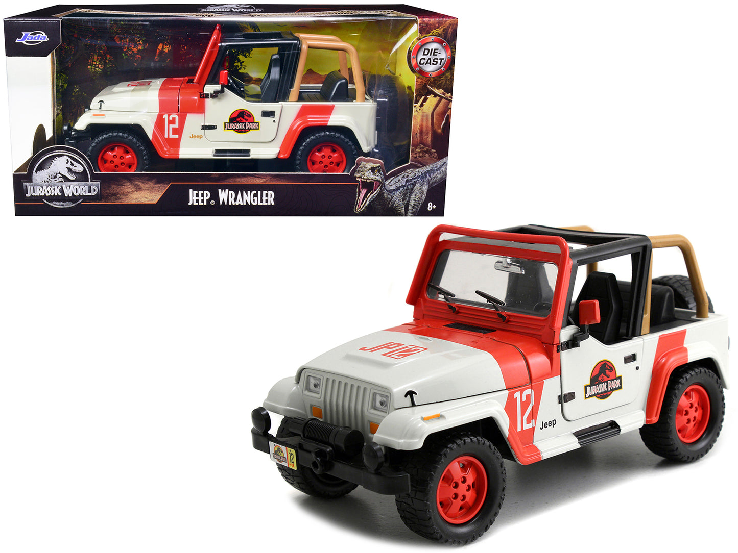 1992 Jeep Wrangler Jurassic Diecast Model Car Jurassic Park