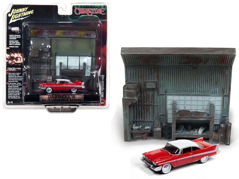 1958 Plymouth Fury Red Diecast Model Diorama Set Christine (1983)