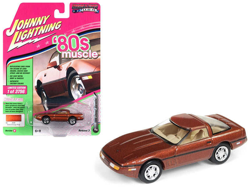 1988 Chevrolet Corvette Dark Bronze Diecast Model Car